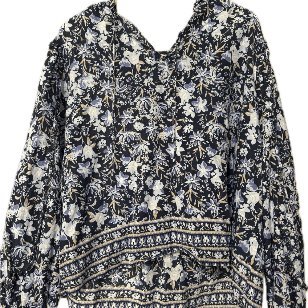 Floral Navy Women's Top